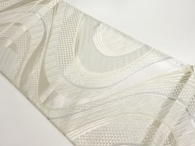 JAPANESE FUKURO OBI / WOVEN WAVY STRIPE